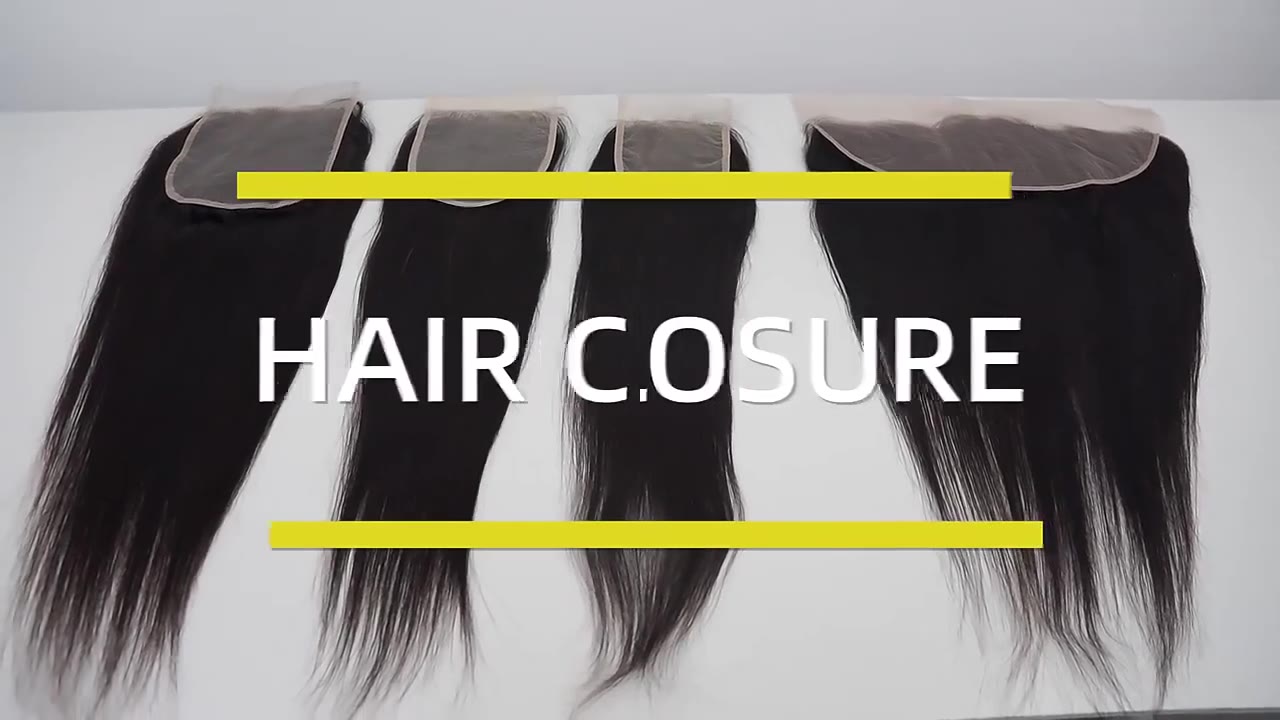 13x4 13x6 Ear To Ear Transparent Frontal Lace Only Straight 2x6 4x4 5x5 6x6 HD Lace Closure Human Hair 100% Brazilian Hair Quality Soft Silky Pre Plucked Bleached Knots Natural Hai