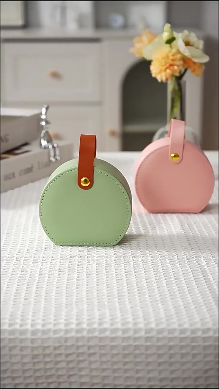 Mini Jewelry Organizer Display Travel Jewelry Case Boxes Earrings Necklace Ring Portable Handbag Jewelry Box Leather Storage