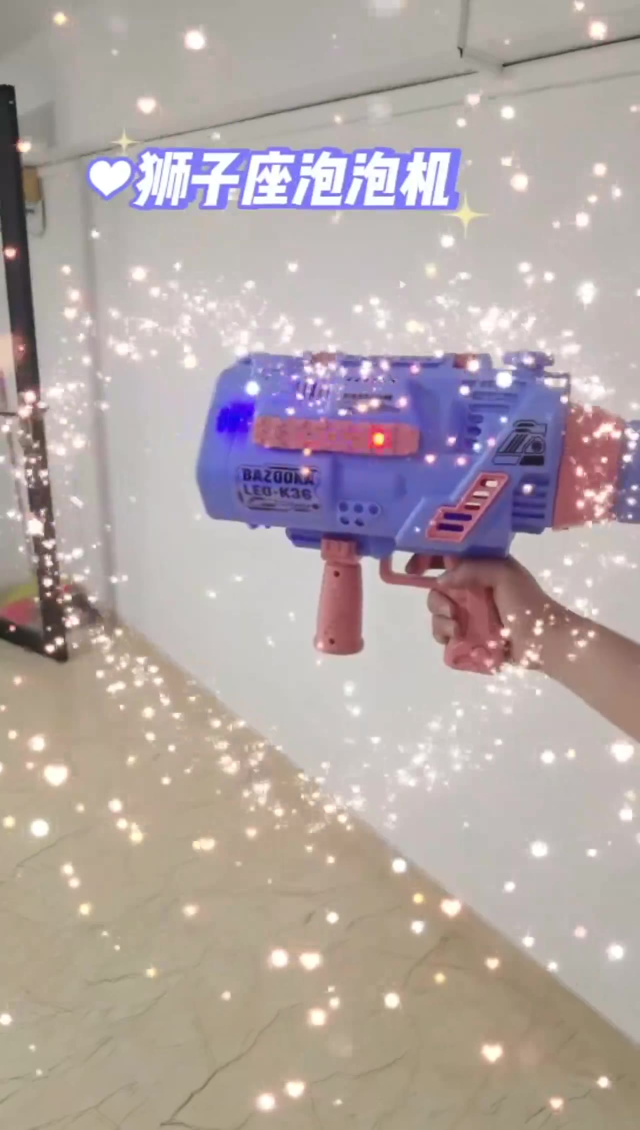 LED Big Holes Rocket Bubble Guns Large Automatic With Shape Fast Machine Gun Launcher Bubbles Blower Soap Outdoor Toys For Kids