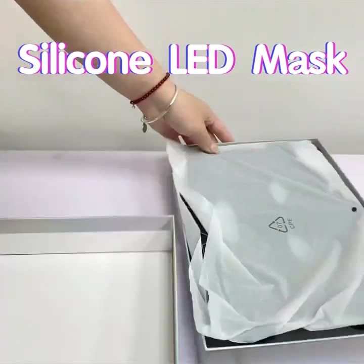 2025 NEW Led Facial Mask Light Therapy 7 Colors Silicone Mask Full Face 87 Lamp Beads Wirelessly Red Light Therapy Photon Mask