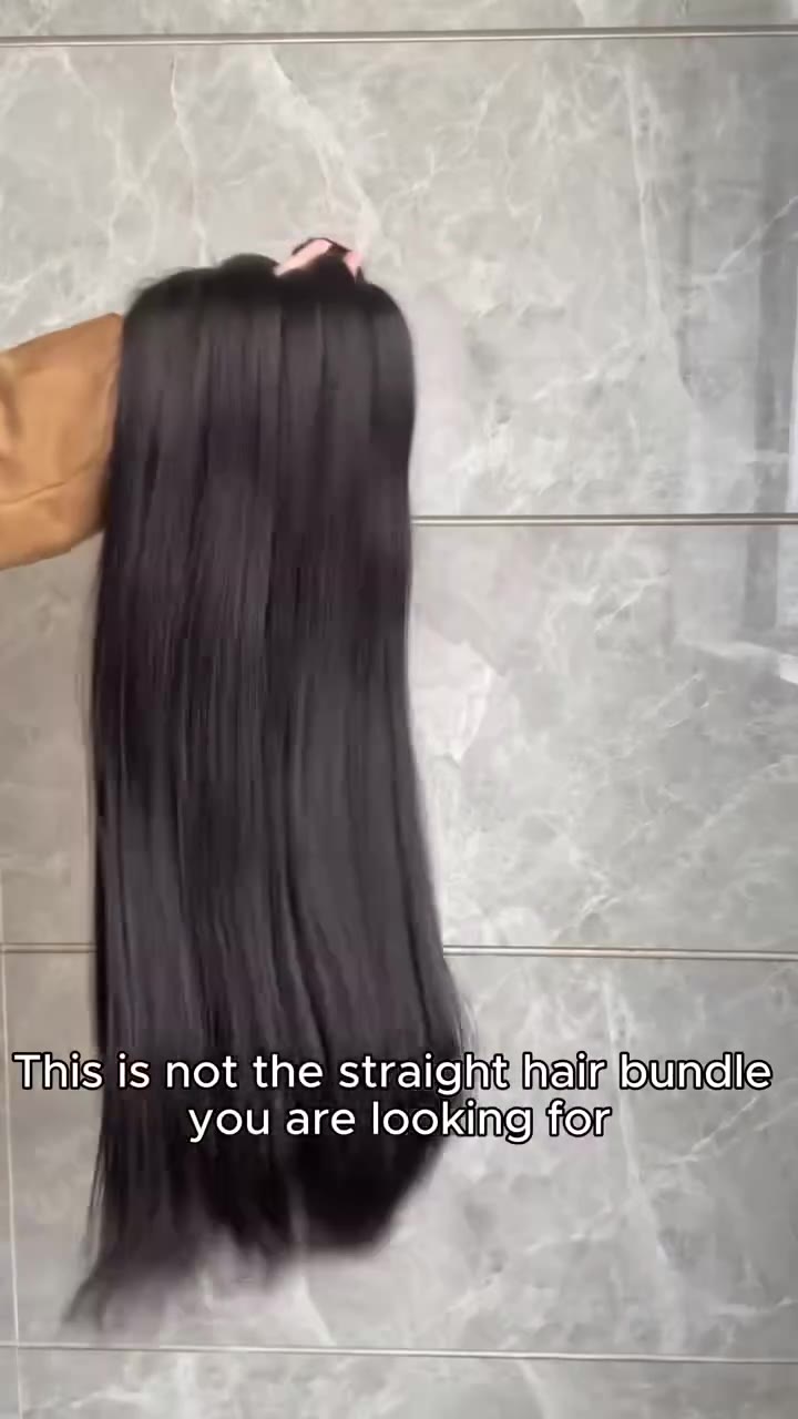 Natural Color Human Hair 1 3 4 Bundle Human Hiar Unprocessed 42 Inch Bone Straight Raw Hair Bundle For Black Women Ready To Wear