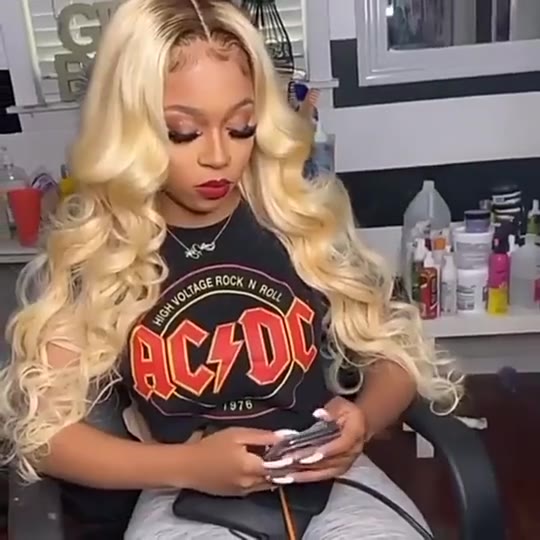 Facebeauty 1B/613 Brazillian Body Wave Human Hair Bundle 1/3/4 Pcs Two Tone Ombre Blonde Hair Dark Roots Weave Remy Hair Weft