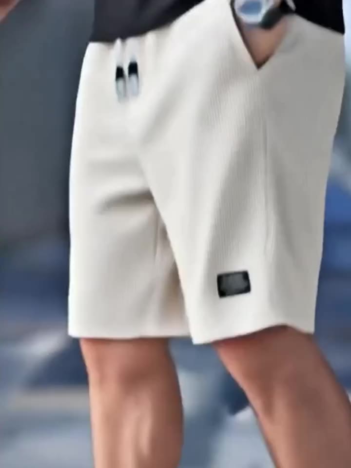 Men's Shorts, Men's Casual Pants, Men's Beach Shorts, Men's Sports Shorts, New Fashion Textured Fabric, Breathable Pants, Suitable for Both Daily Casual Wear and Sports